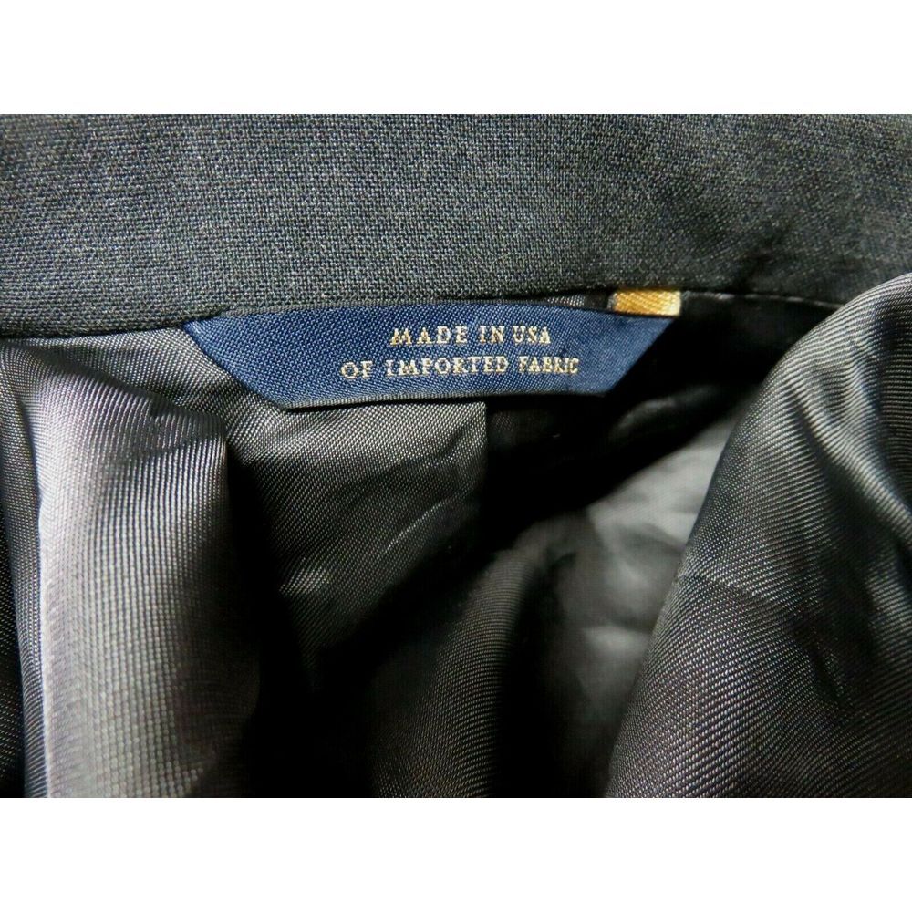 Mens Brooks Brothers Brooksease 2 Button Blazer Sport Coat Solid Gray Size 44 L - Picture 10 of 11